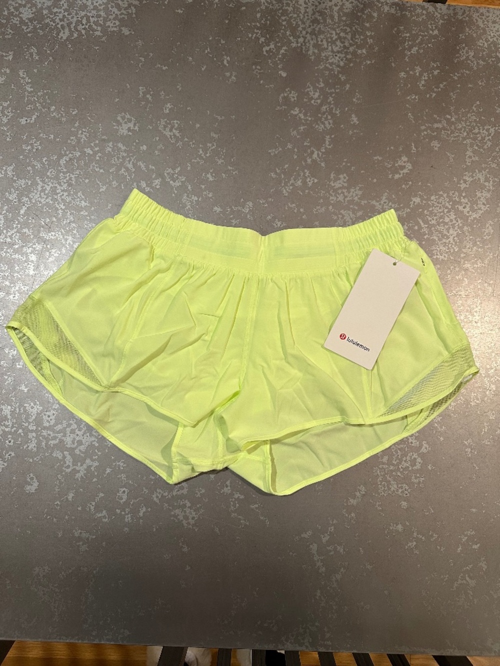 lululemon athletica Neon Yellow Athletic Shorts